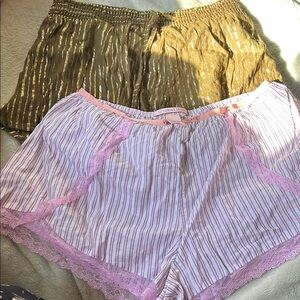 Victoria's Secret Olive and Pink Shorts Duo
